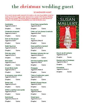 The Christmas Wedding Guest Scavenger Hunt